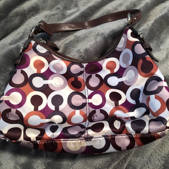 Multi-Color Coach Shoulder Bag - Picture 4 of 6